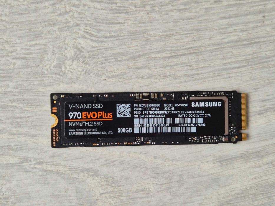 ТОП вибір M.2 SSD диск 500GB Samsung 970 EVO PLUS (PCI-e 3.0 x4. NVMe)