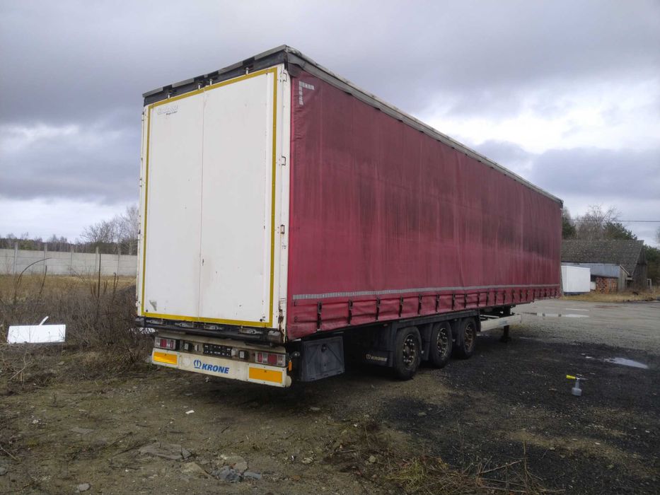 Naczepa firanka KRONE mega z podnoszoną osią!!
