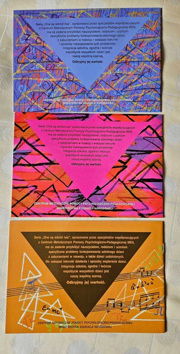 Broszury: Dzieci z zaburzeniami emocjonalnymi, z trudnościami...