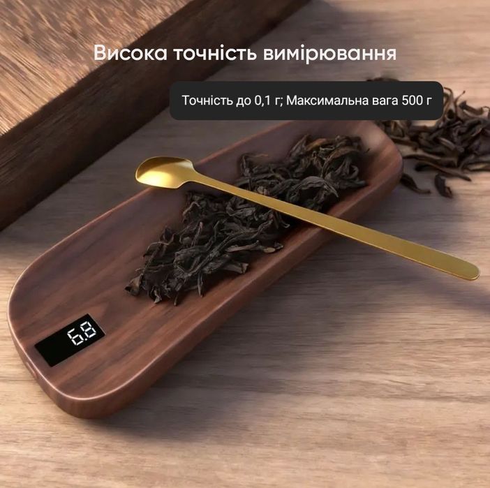 Електронні чайні ваги (від 0,1 до 500г, USB). Для чайних та церемоній.