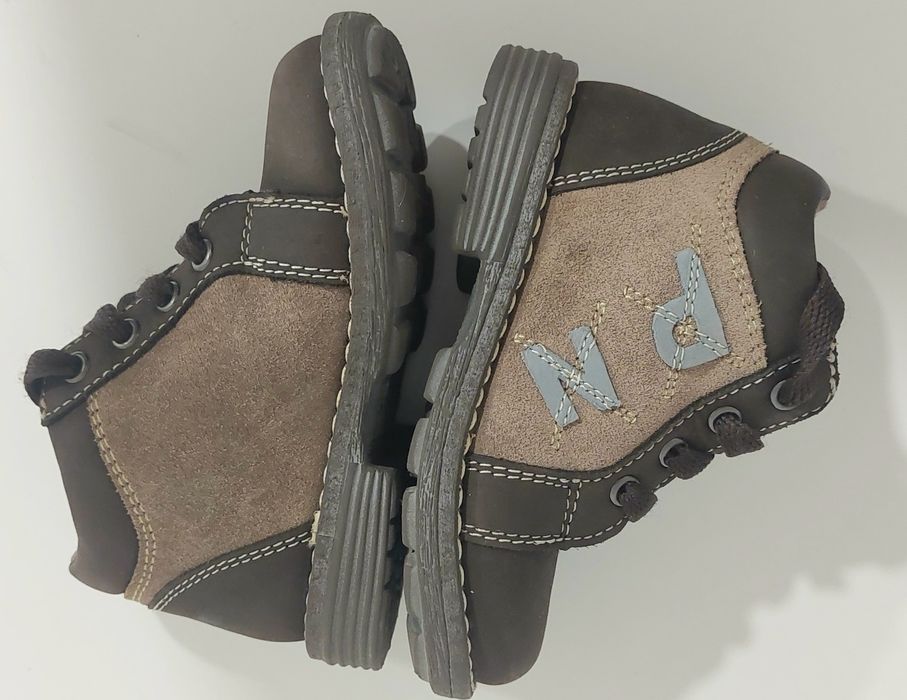 Ponny extra Trzewiki Kozaki Skóra naturalna brąz roz. 22 _ 13.5 cm