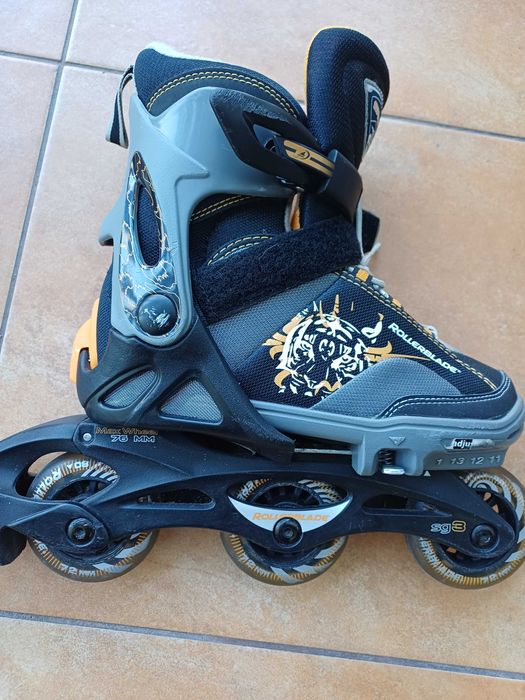 Rolki dziecięce Rollerblade (28-32) regulowane w bdb stanie