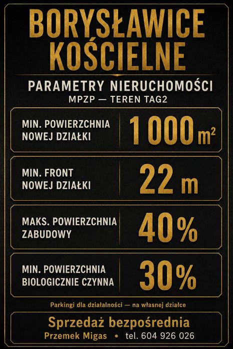 Działka inwestycyjna 2,39 ha – TAG2 – Borysławice Kościelne - Widok 5