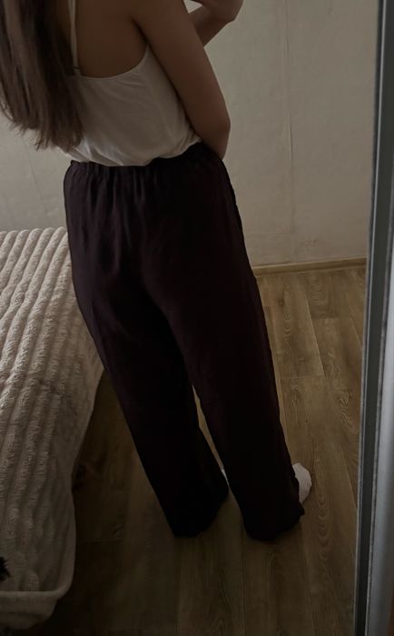 Лляні штани Massimo Dutti