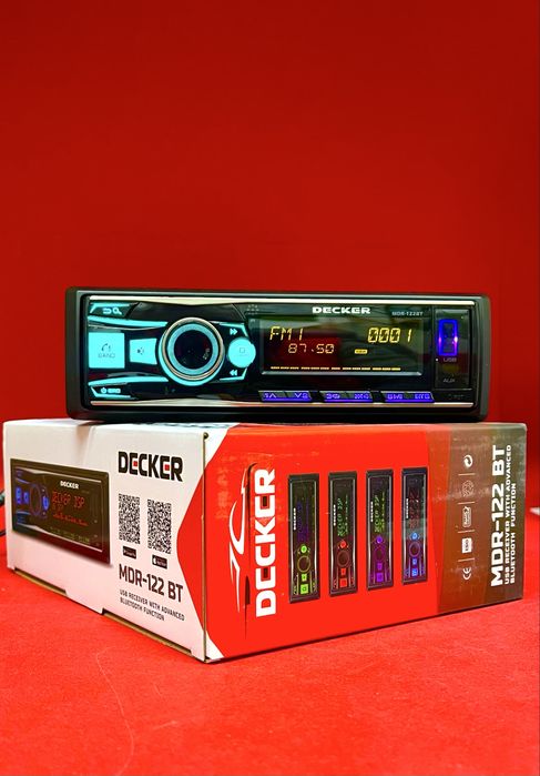 Decker MDR-122 BT | Потужна магнітола DSP Bluetooth | Ціна супер