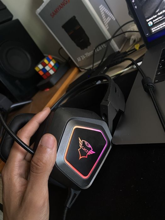 Headphones gaming Trust GTX 450 Blizz RGB