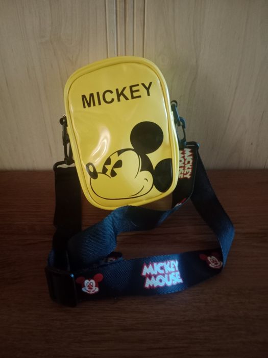 Torebka na ramię żółta Mickey Mouse. Nowa