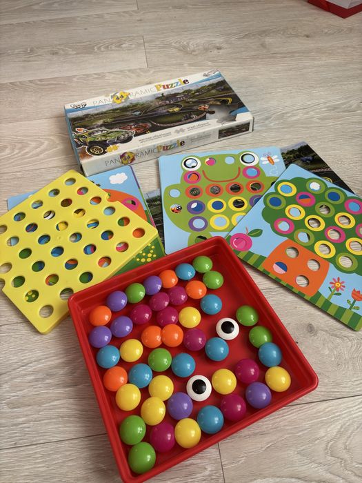 Мозаїка з тваринками (10 змінних картинок). Для дітей від 2 років.