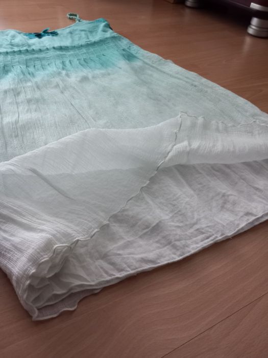 Letnia sukienka turkus ombre S/M