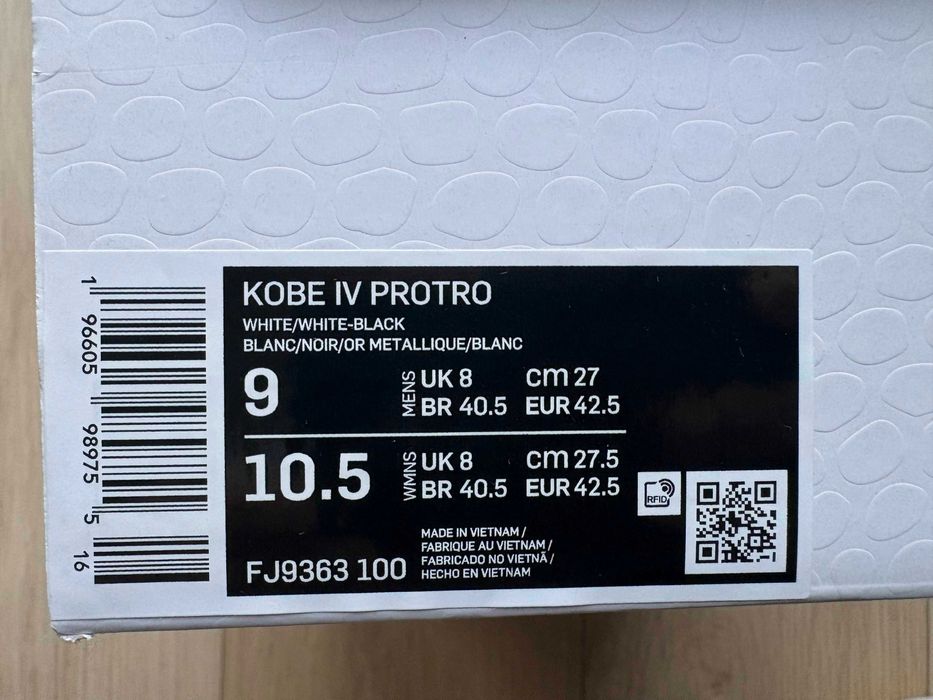 Nike Kobe 4 IV Protro Mambacita Gigi 42.5
