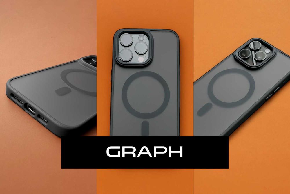 Etui GRAPH do iPhone 15 Pro Max (czarne)