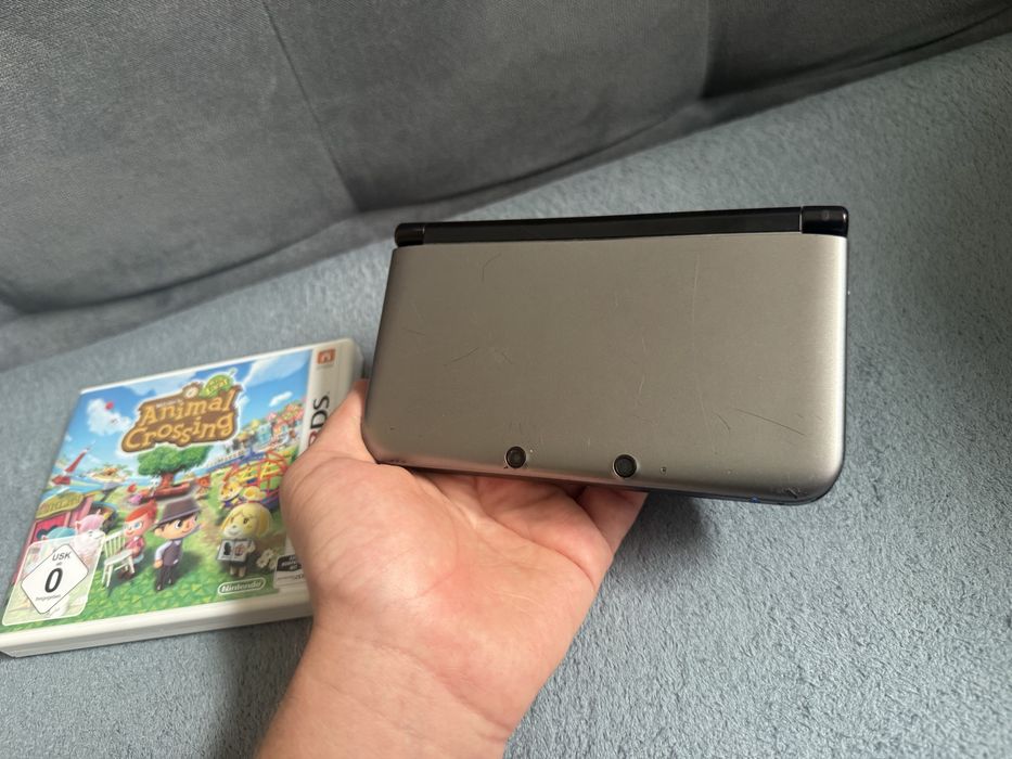 Konsola nintendo 3ds XL, + animal crosing new leaf