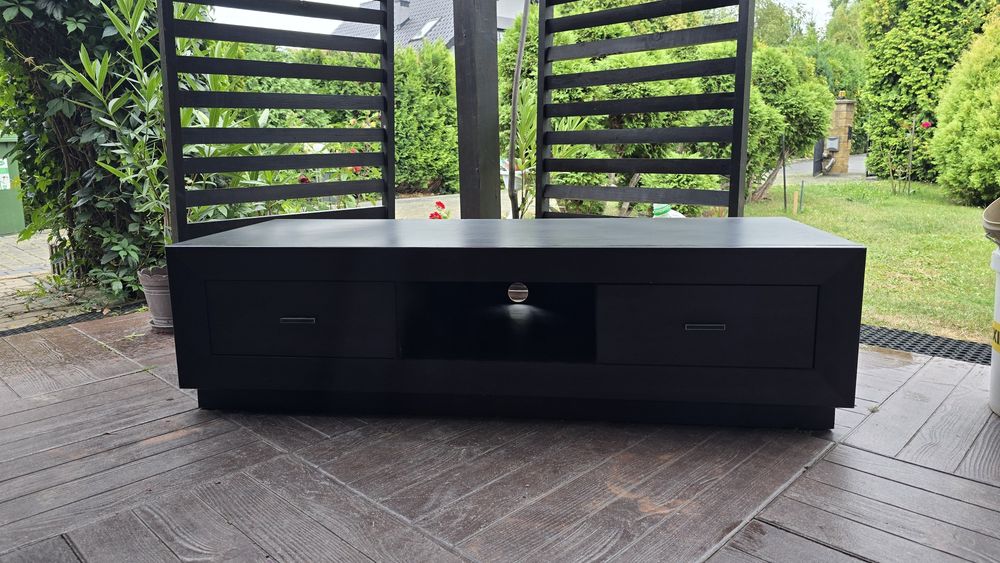 Szafka RTV Largo Black Red White 151 - 40 - 57 wenge