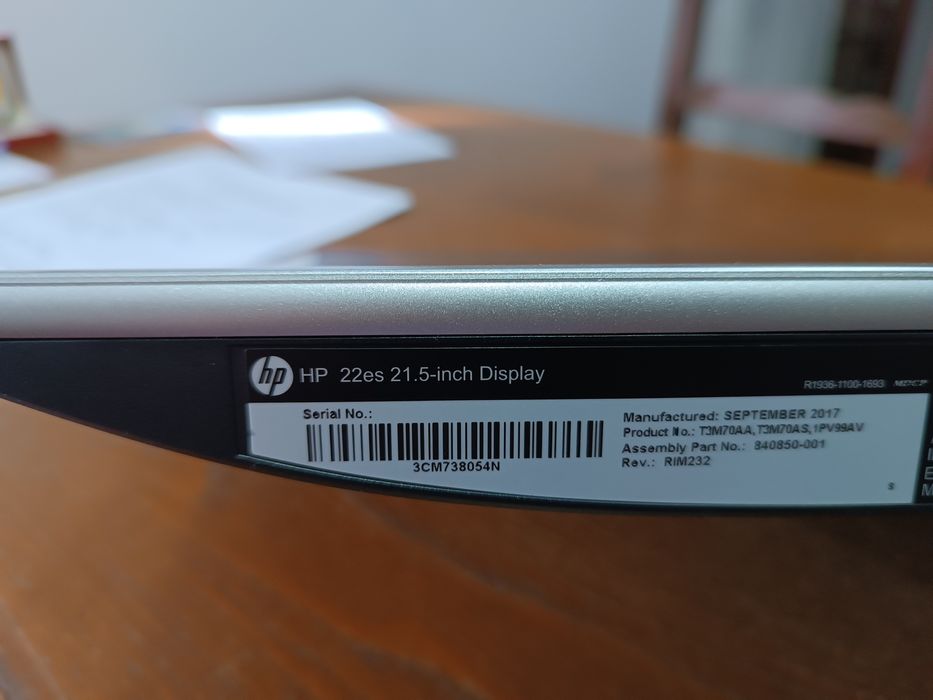 Monitor HP 22es 21.5-inch display