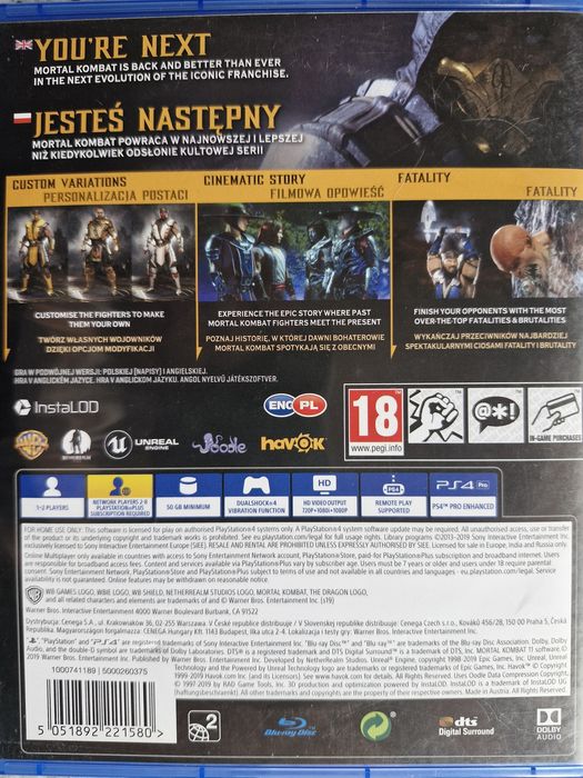 Mortal Kombat 11 gra na PS4