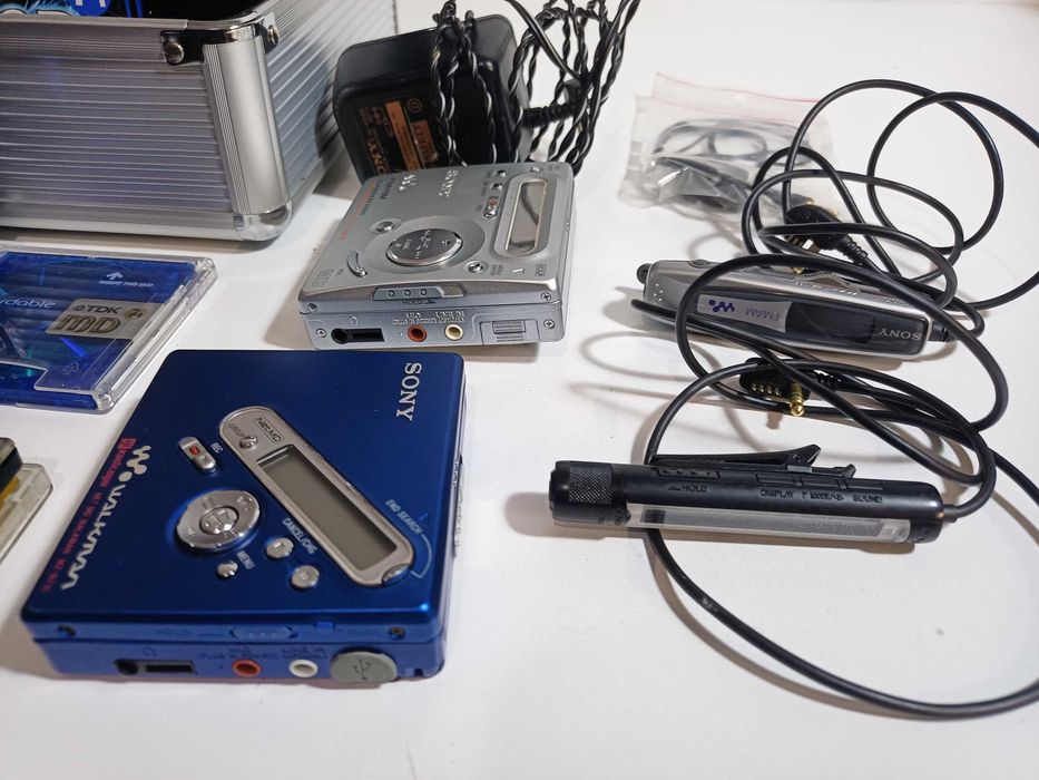 2 Leitor Mini Disc Sony com Radio e Net MD