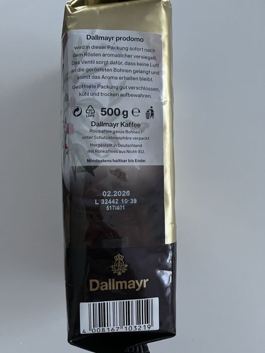 Kawa ziarnista Dallmayr