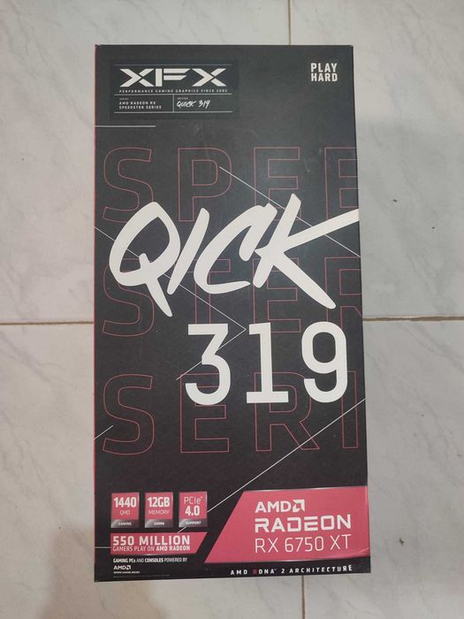 Gráfica XFX Radeon RX 6750 XT QICK 319 12GB GDDR6