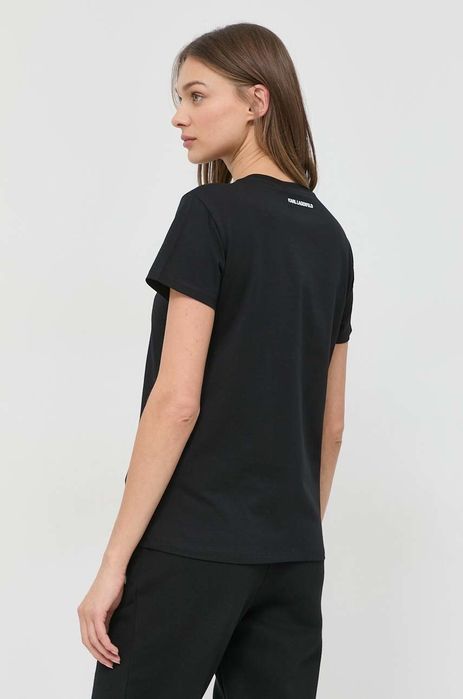 Футболка Karl Lagerfeld new Collection чорна біла