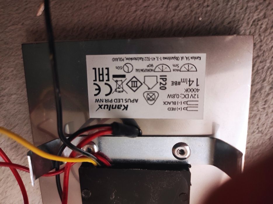 Oprawy przyschodowe LED Kanlux 12 V, czujniki,zasilacze