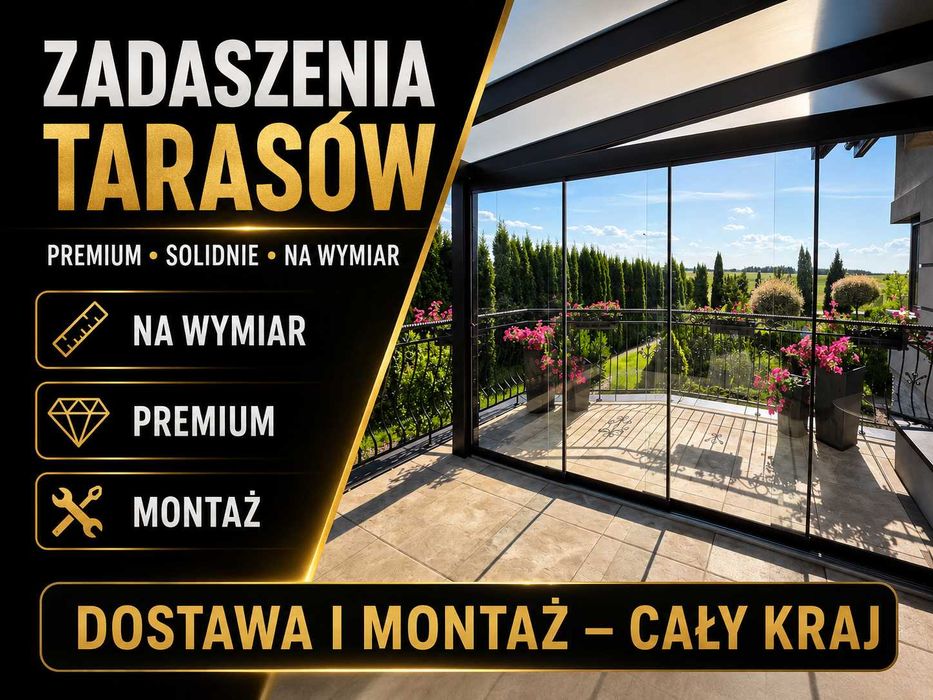 Zadaszenie Tarasu Aluminiowe szkło Ogród zimowy Ogrody zimowe Pergola, Zabudowa taras, lamele