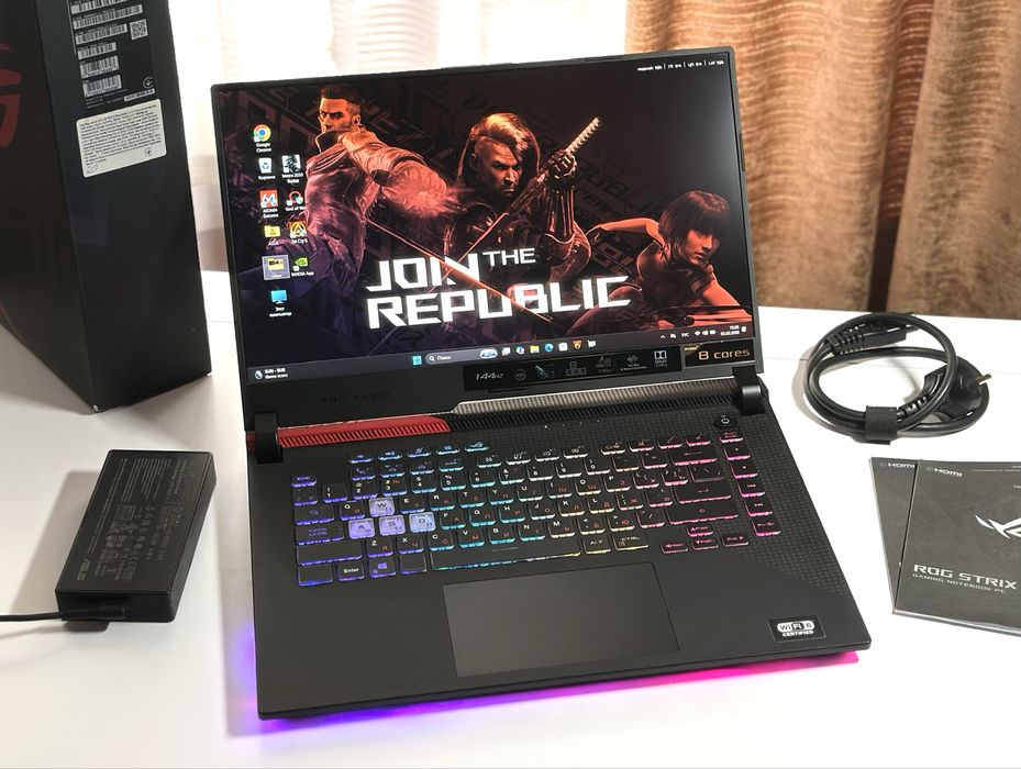 ‼️Rog Strix 15.6‼️Ryzen7 16core/144Hz/512GB/16GB/Ноутбук/Гарантия!!!
