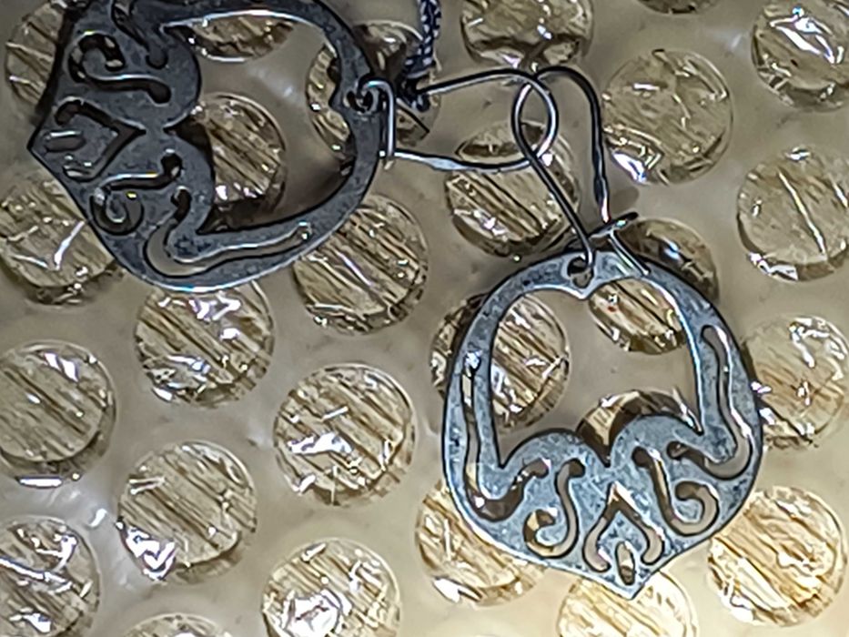 Duże kolczyki srebrne podkowy Polsrebro z metką