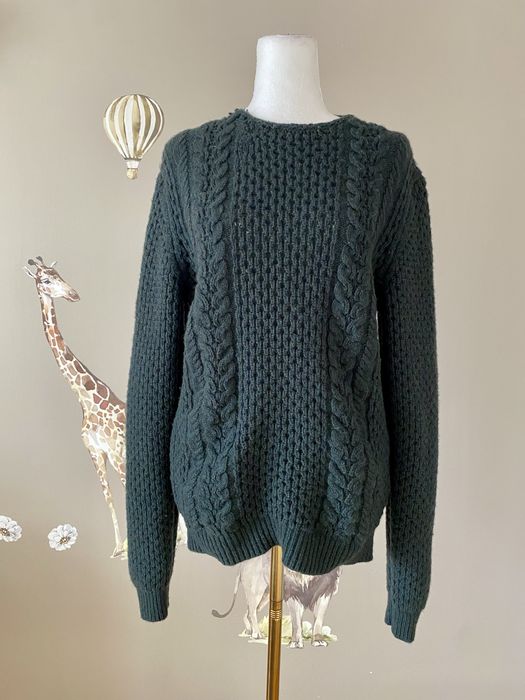 Wełniany sweter klasyczny premium sweter z wełny Massimo Dutti