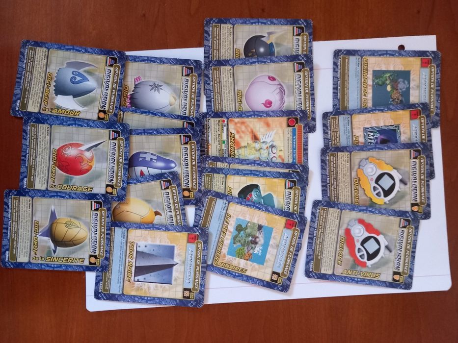 Cartas Digimon e Final Fantasy