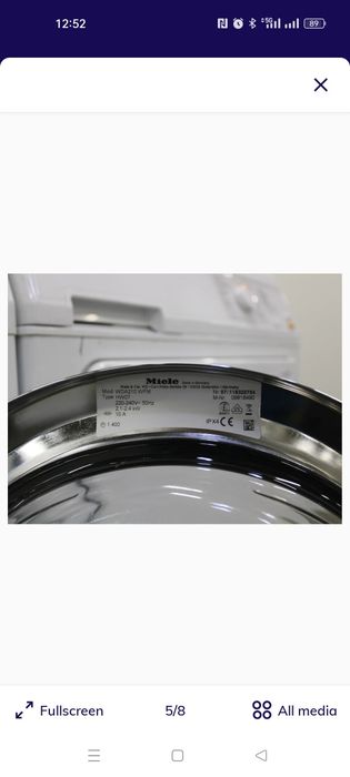 Miele e Bosch máquinas de lavar e secar roupa