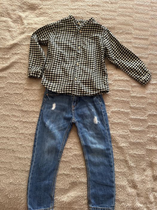 Сорочка zara,джинси zara
