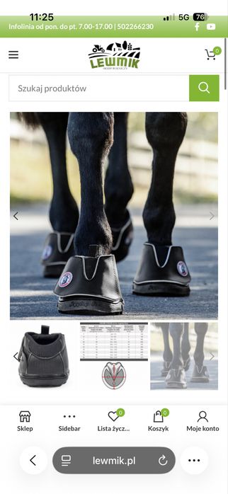 Buty dla konia rozmiar 13