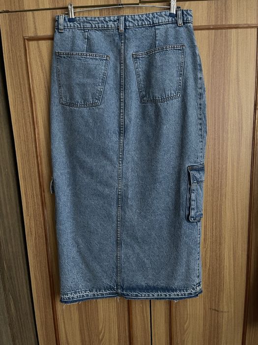 Джинсовая юбка карго XL