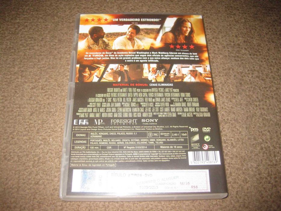 DVD "2 Tiros" com Denzel Washington