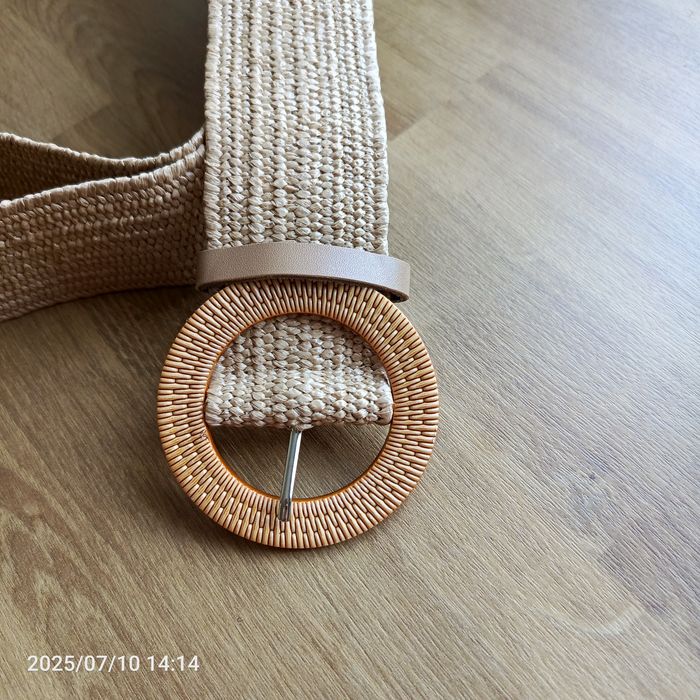 Nowy gumowany pasek 5 cm szerokości pleciony rozciągliwy Boho
