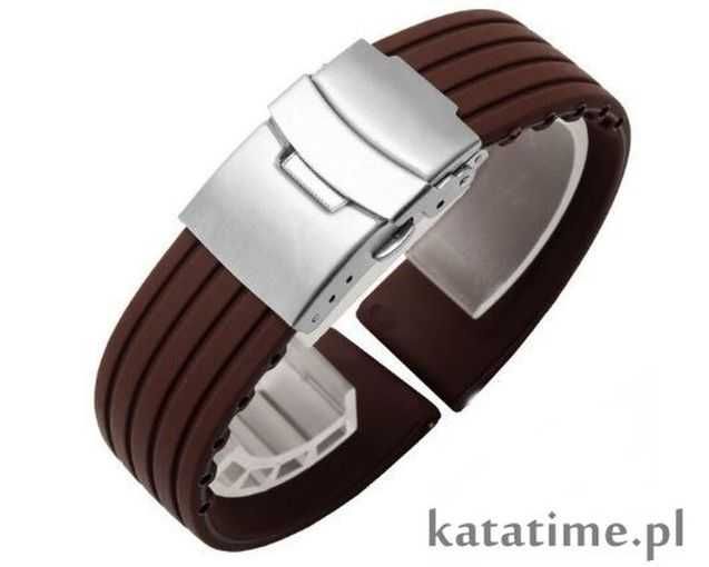 BRANSOLETKA PASEK DO ZEGARKA męskiego damskiego gumowa silikon 24 mm