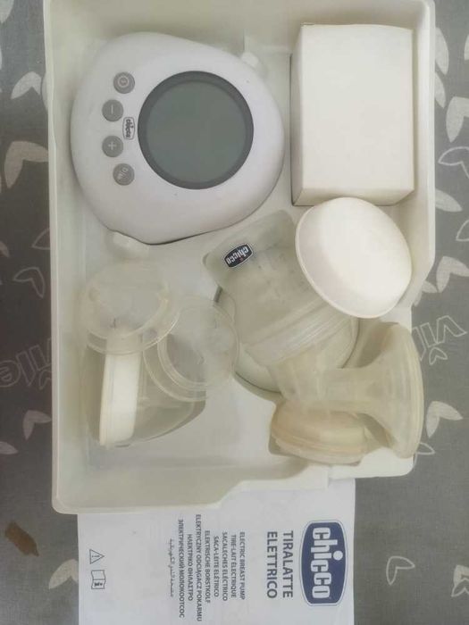 Bomba Tira-Leite Elétrica Chicco NaturallyMe + 2 Tetinas NOVAS (Completa)