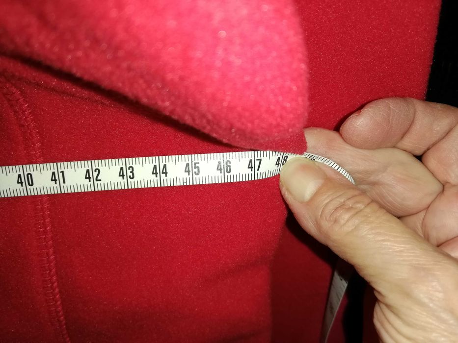 Malinowa bluza z polaru, nowa, 38, 40 M