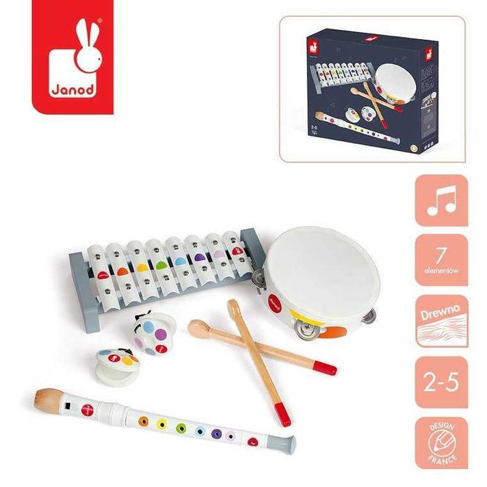 Nowy Zestaw zabawek muzycznych Confetti, Janod