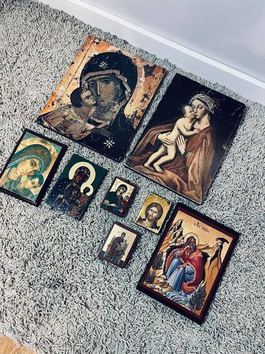 Piękne ikony prawosławne ikona antyk obraz religijny