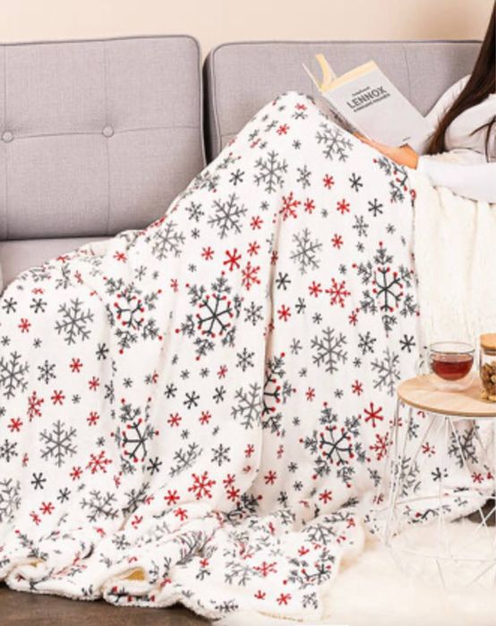 Білий плед Snow324