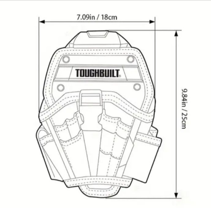 Toughbuilt підсумок для шуруповерта сумка інструментів подсумок кобура