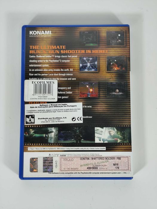 Contra Shattered Soldier - Playstation 2 PS2