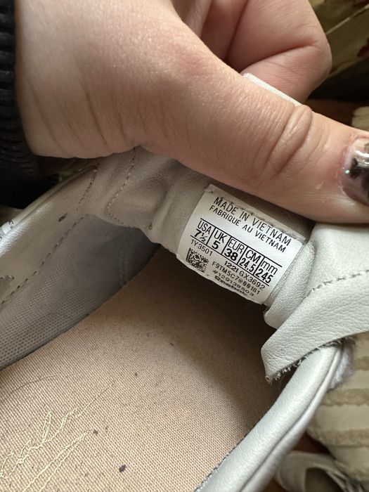 Reebok Club C 85 білі шкіряні кросівки, 38р