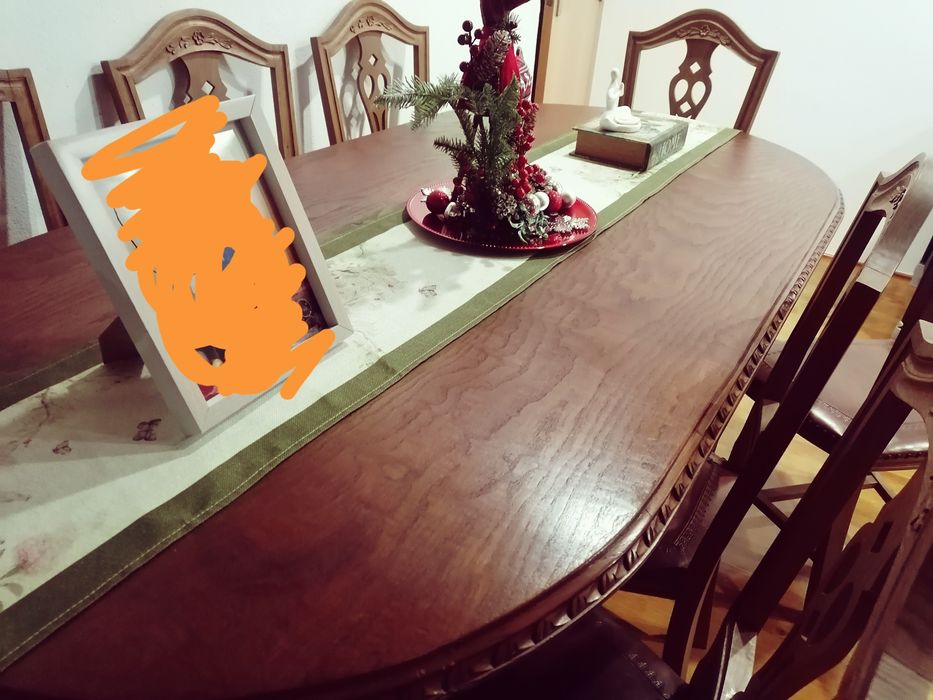 Mesa e cadeiras sala de jantar