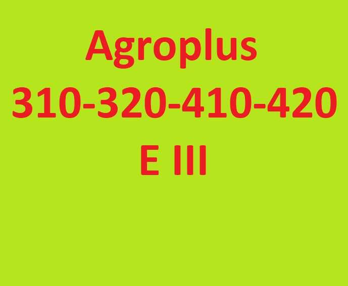 Agroplus 310, 320 , 410 , 420 E III kody błędów alarmy po POLSKU