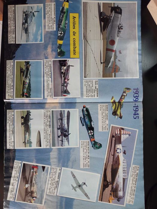Caderneta Aviões Panini (Década de 90) - Completa