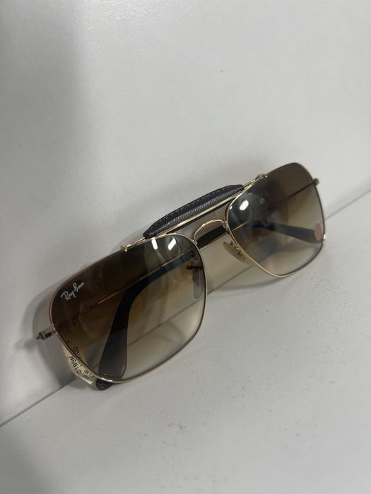 Okulary Ray-Ban Caravan Leather Brown Gradient RB 3415Q