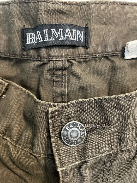 Spodnie BALMAIN klasyczne, khaki