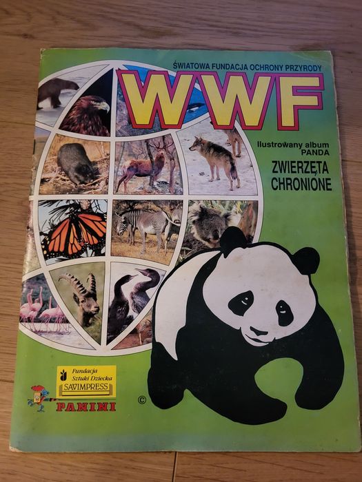 Album z naklejkami WWF pełny komplet Warszawa Wilanów • OLX.pl